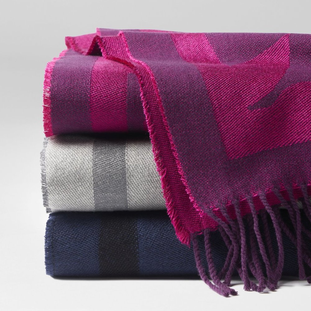NEW SFERRA Floreale Decorative Throw SFERRA Blanket